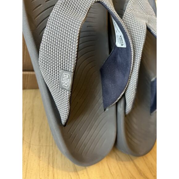 Hey Dude Sandals Milo Flop Flop Men's Size 12 Lightweight Grey - Picture 8 of 8